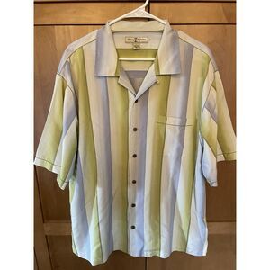 Men's L 100% Silk Multi Color Tommy Bahama Hawaiian Shirt